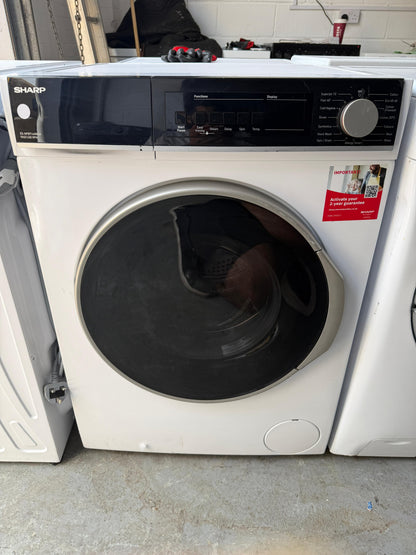 Refurbished Sharp ES-NFB914AWNA 9Kg 1400RPM Washing Machine – White