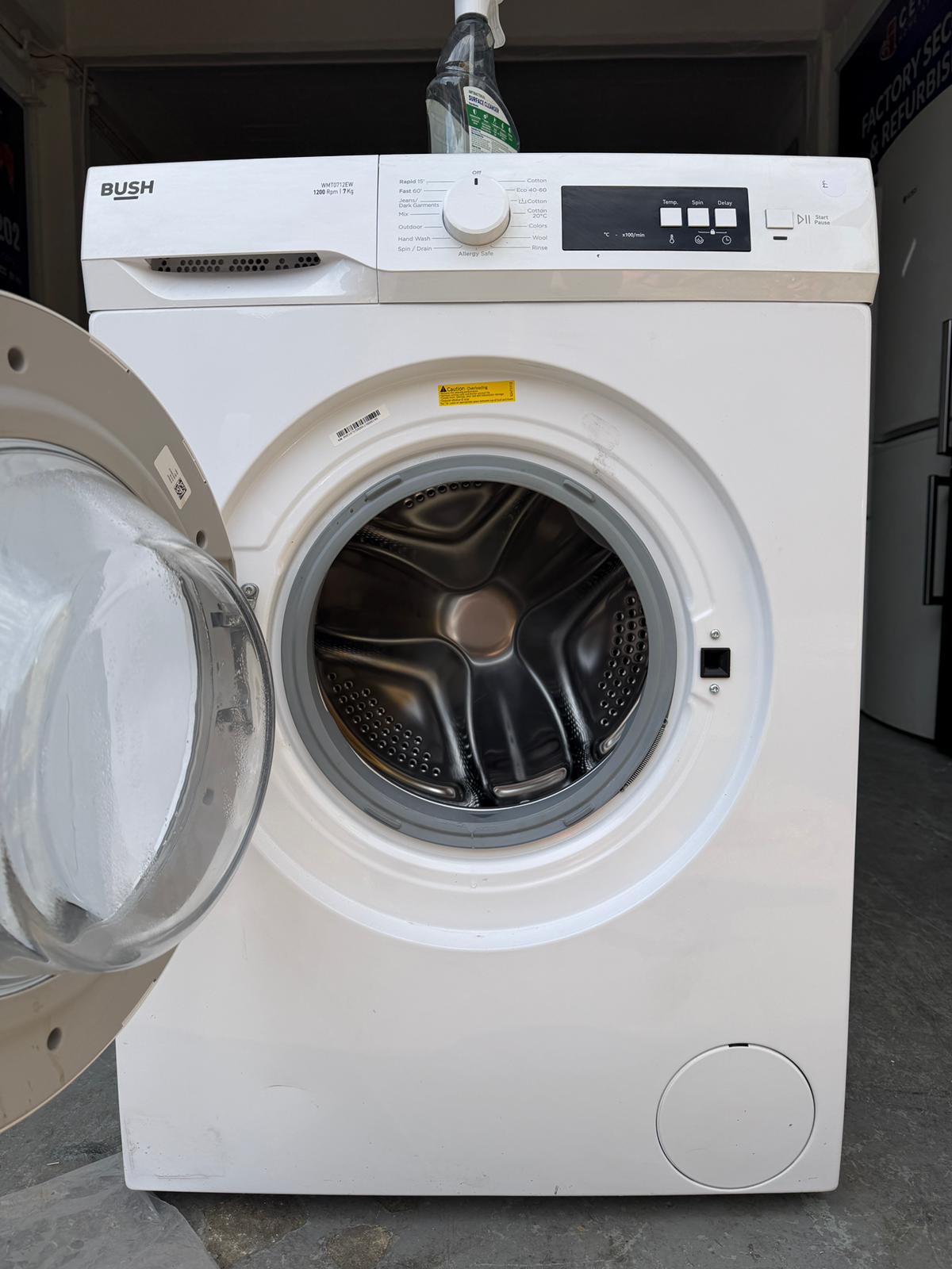 Refurbished Bush WMT0712EW 7Kg 1200RPM Washing Machine – White