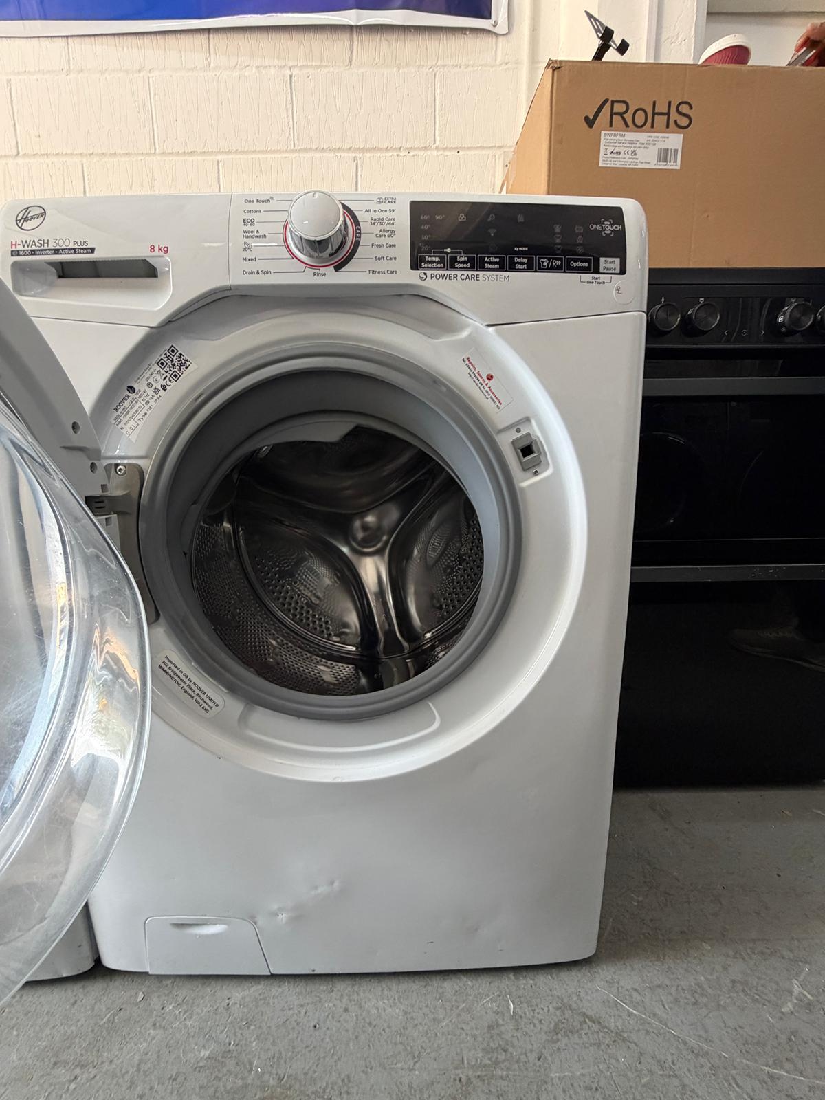 Refurbished Hoover H3WS68TAMCE/1-80 8Kg 1600RPM Washing Machine – White