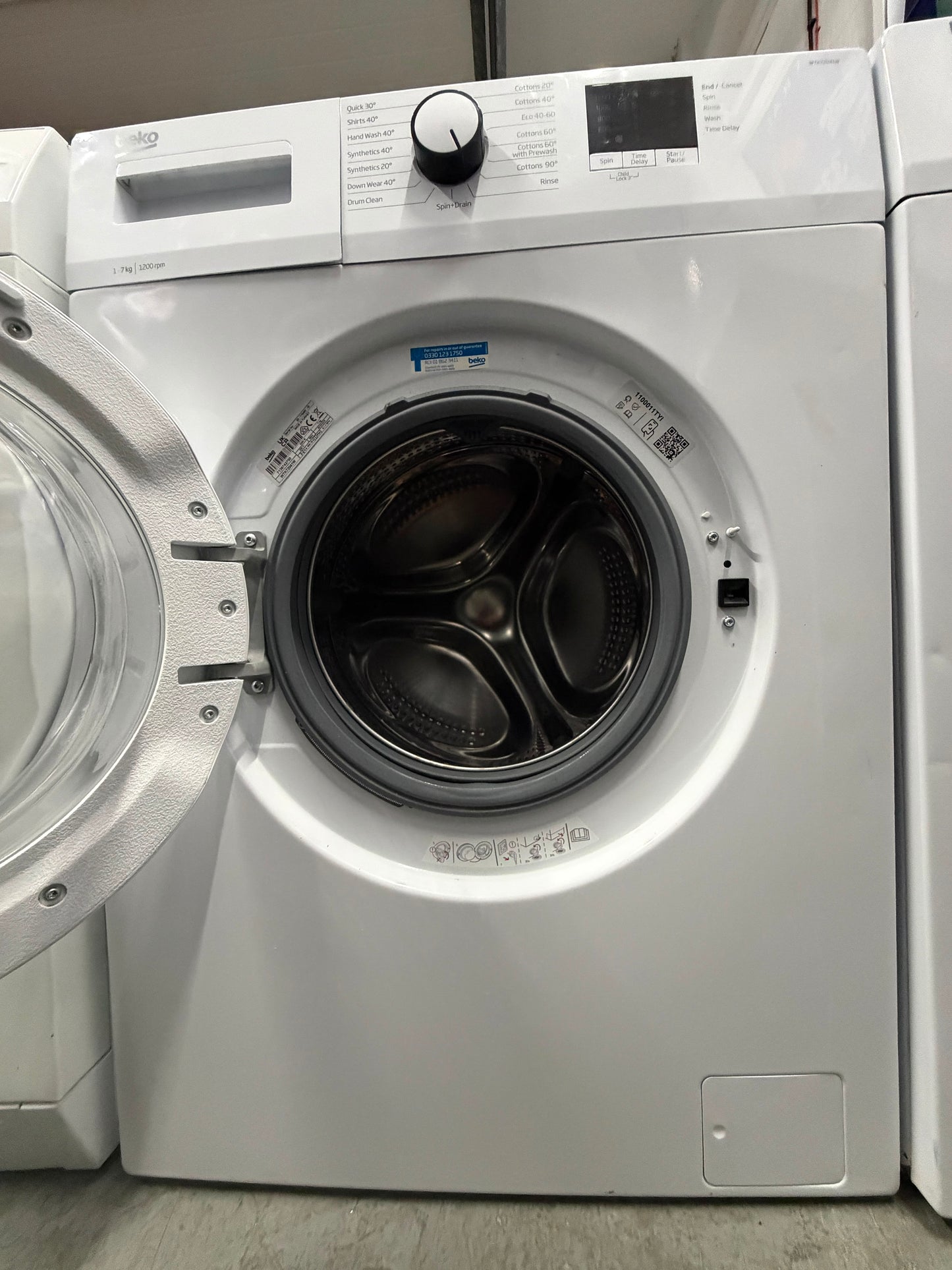 Refurbished Beko WTK72041W 7kg 1200 Spin Washing Machine - White