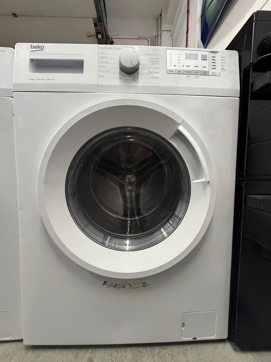 Refurbished Beko WTG841B2W 8kg 1400 Spin Washing Machine - White