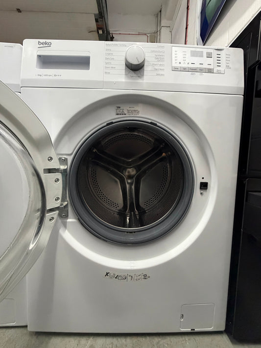 Refurbished Beko WTG841B2W 8kg 1400 Spin Washing Machine - White