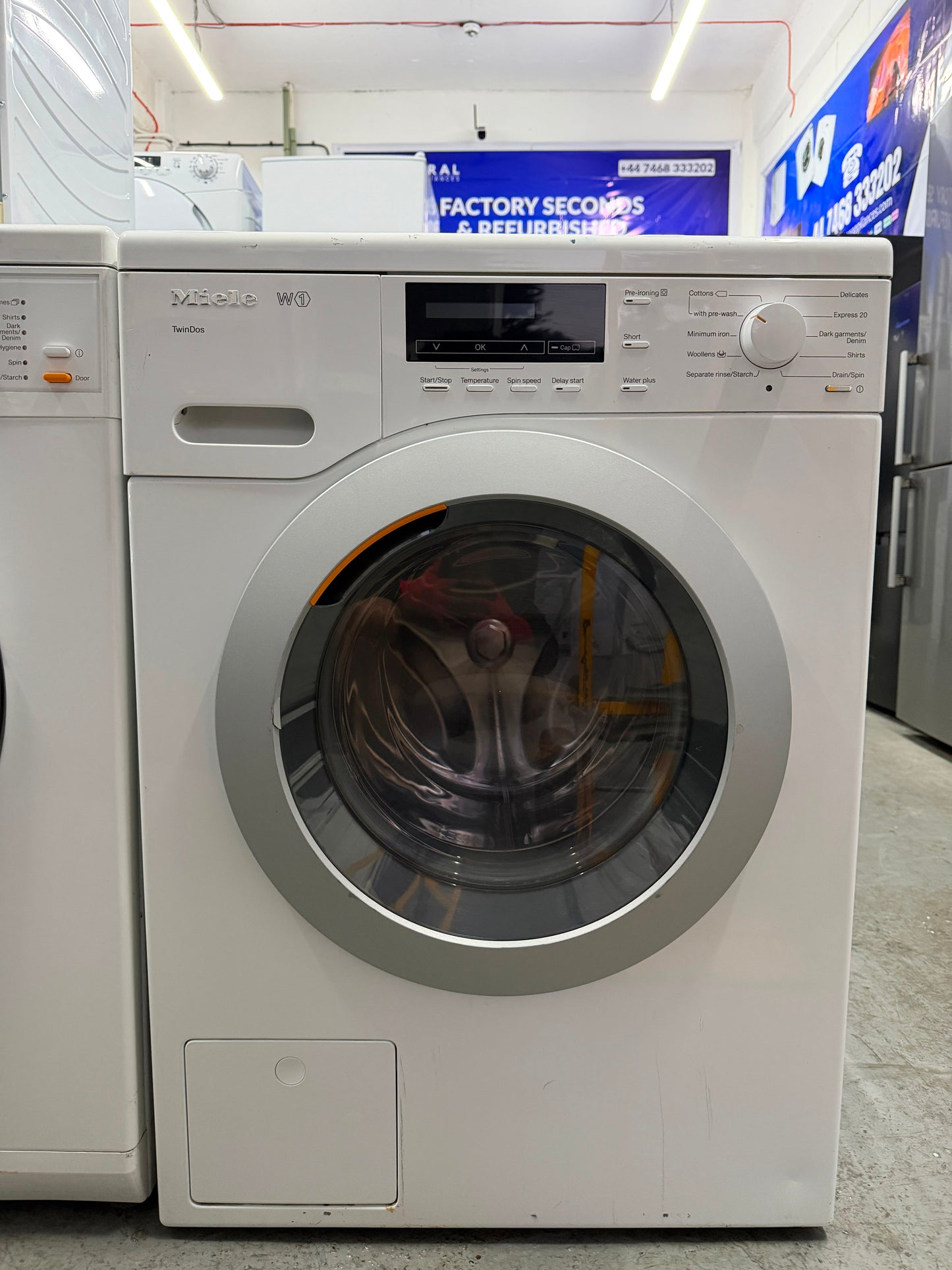 Refurbished Miele WKB120 W1 TwinDos 8kg 1600rpm Washing Machine - White
