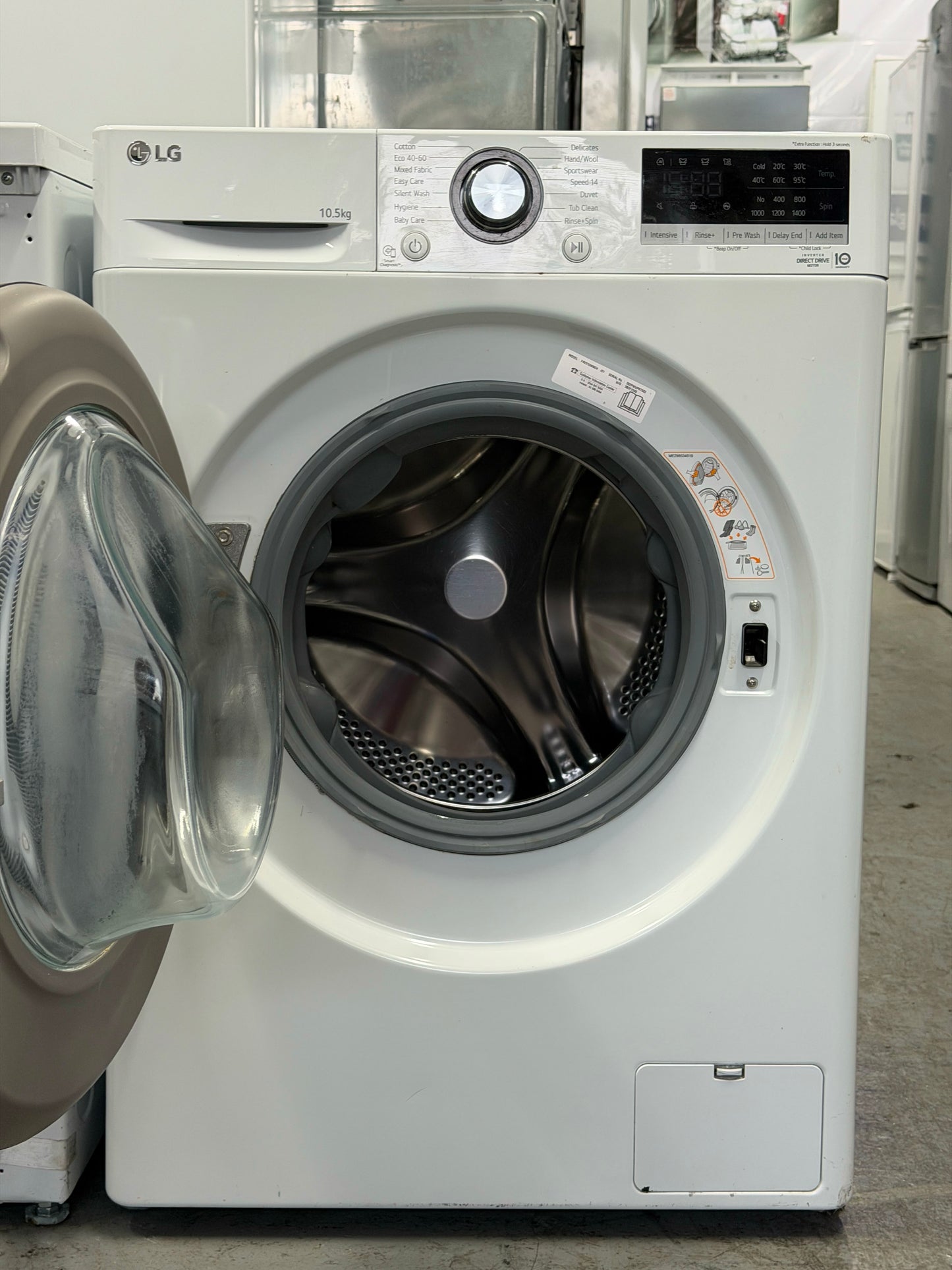 Refurbished LG F4V310WNEH 10.5Kg 1360RPM Washing Machine – White