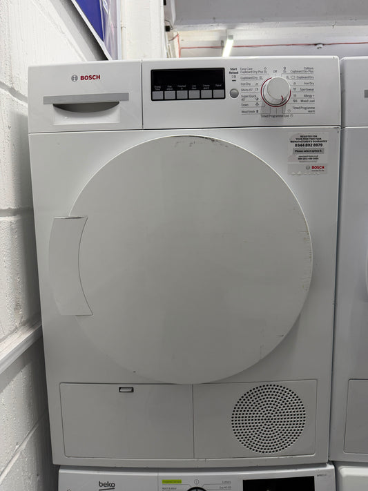 Refurbished Bosch WTB84200GB 8kg Condenser Tumble Dryer - White