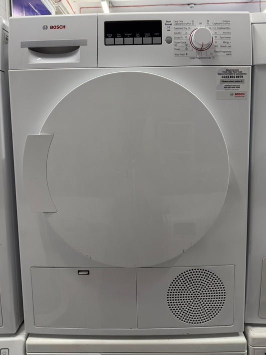 Refurbished Bosch WTB84200GB 8kg Condenser Tumble Dryer - White