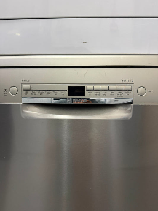 Refurbished Bosch SMS2HVI67G Series 2 Dishwasher - Brushed Steel