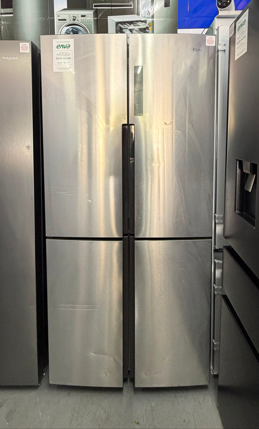 Refurbished Haier HTF-456DM6 456L French Door Fridge Freezer – Silver