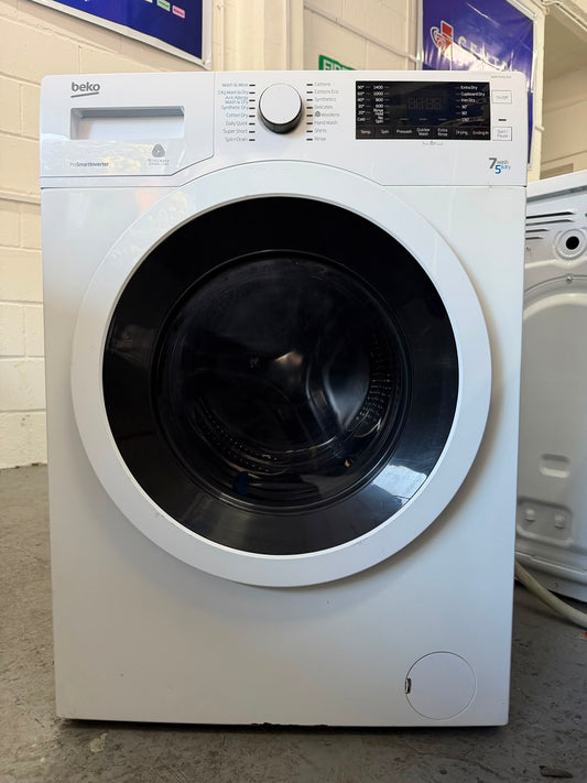 Refurbished Beko WDR7543121W 7Kg/4Kg 1200RPM Washer Dryer – White