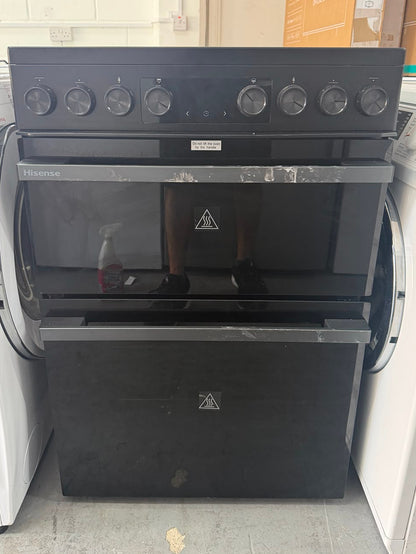 Hisense HDCEC6C20B 60cm Double Oven Electric Ceramic Cooker – Black – Unused Grade A