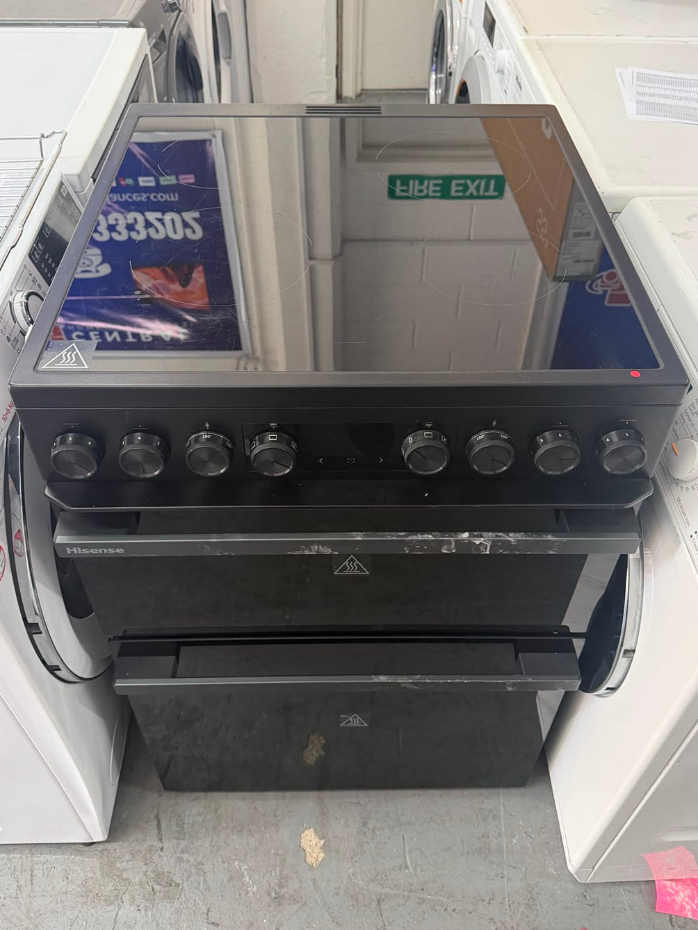 Hisense HDCEC6C20B 60cm Double Oven Electric Ceramic Cooker – Black – Unused Grade A
