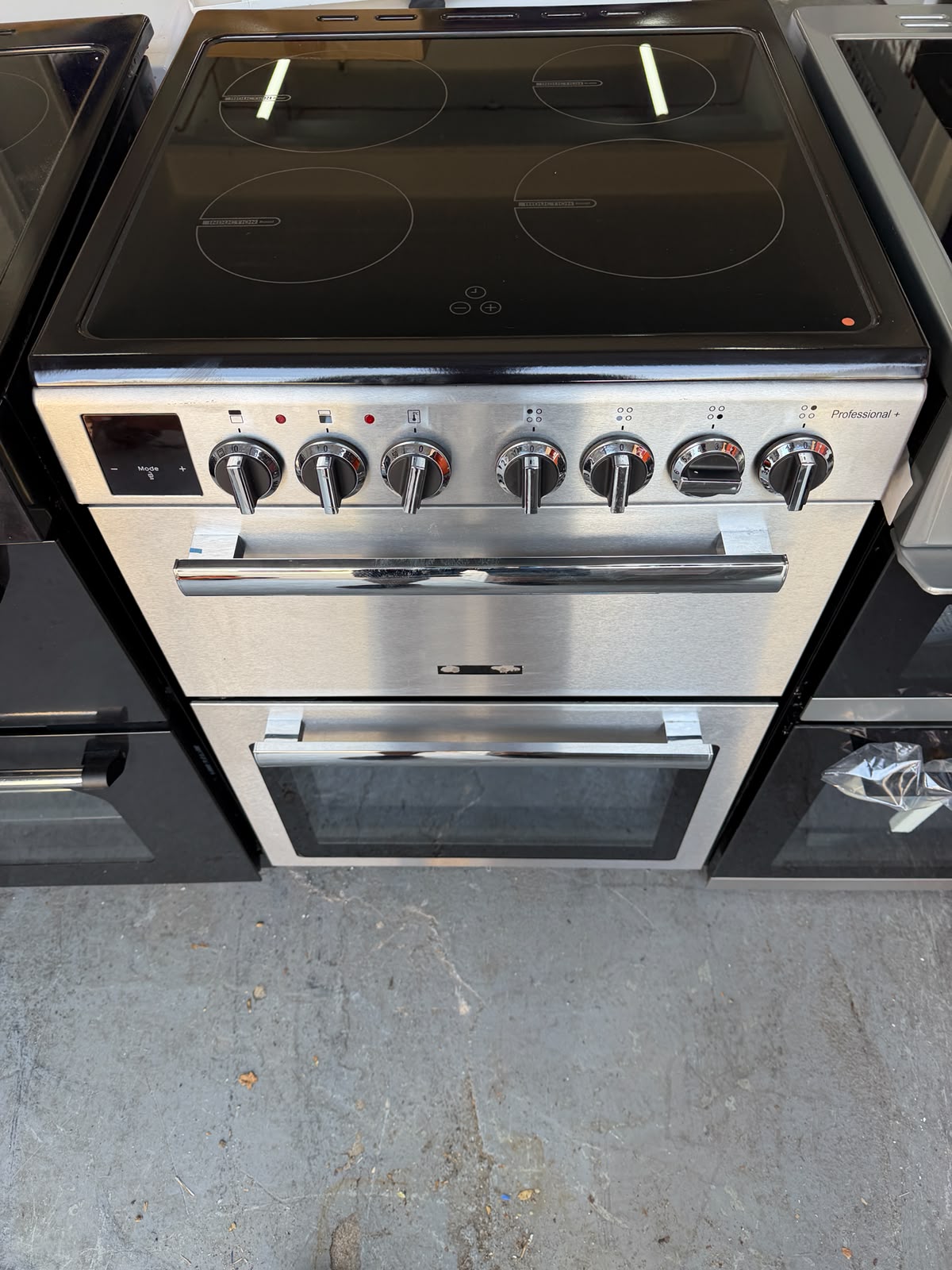 Rangemaster PROPL60EISS/C Professional Plus 60cm Double Oven Electric Induction Cooker – Chrome – Unused Grade A
