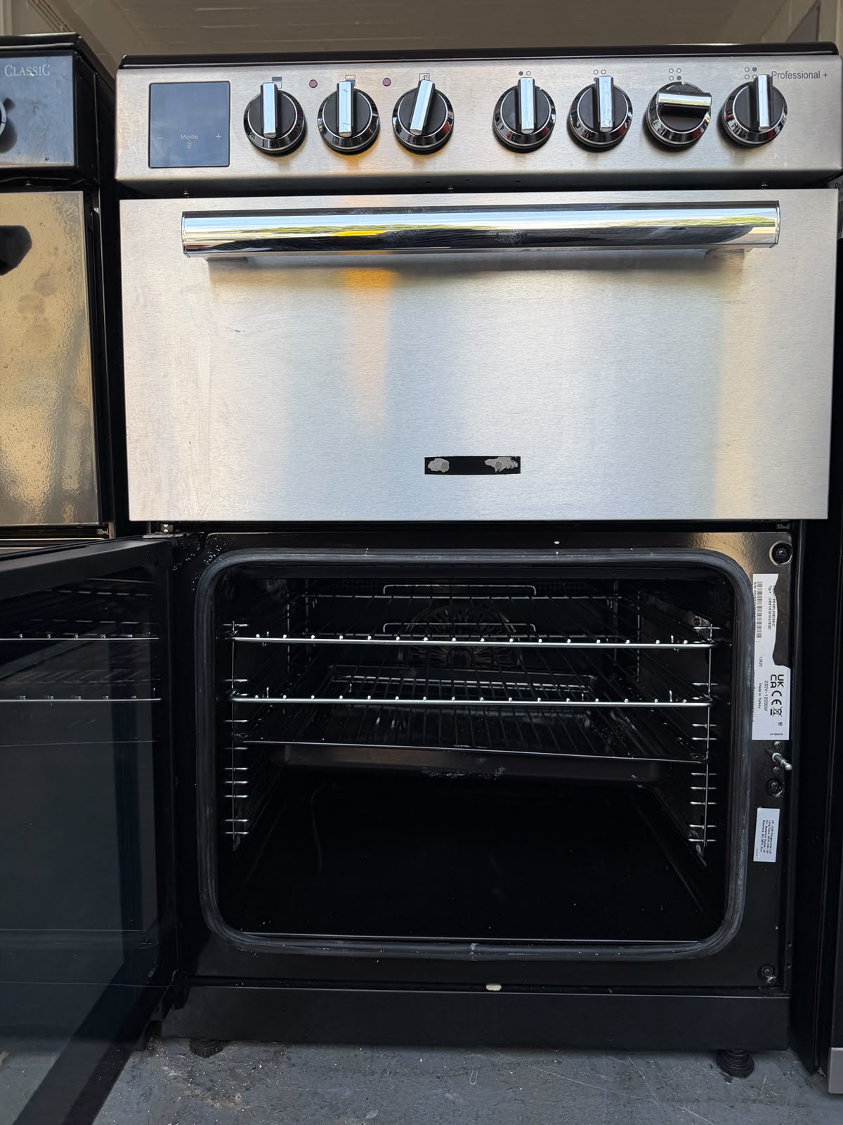 Rangemaster PROPL60EISS/C Professional Plus 60cm Double Oven Electric Induction Cooker – Chrome – Unused Grade A