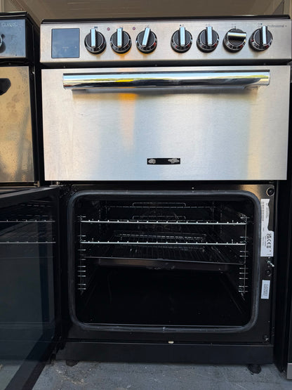 Rangemaster PROPL60EISS/C Professional Plus 60cm Double Oven Electric Induction Cooker – Chrome – Unused Grade A