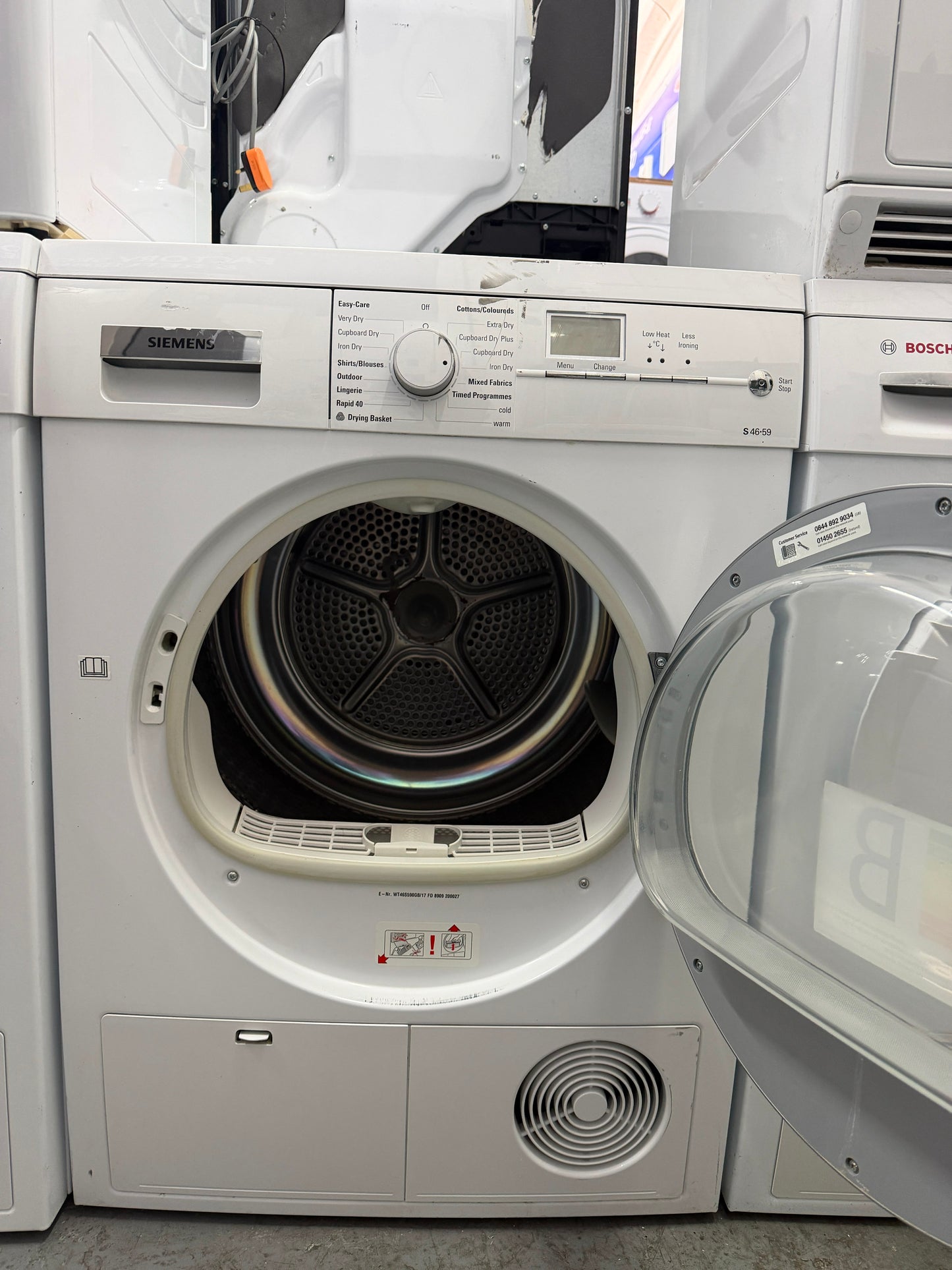 Refurbished Siemens WT46S590GB 8kg Condenser Tumble Dryer - White