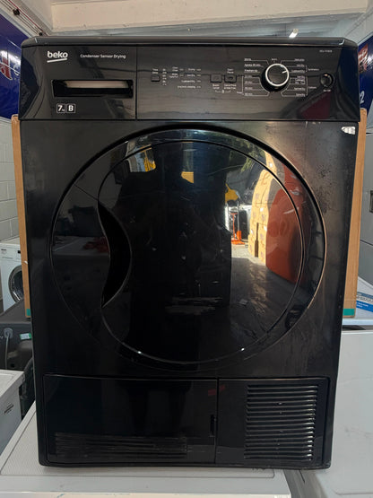 Refurbished Beko DCU7230B 7kg Condenser Tumble Dryer - Black