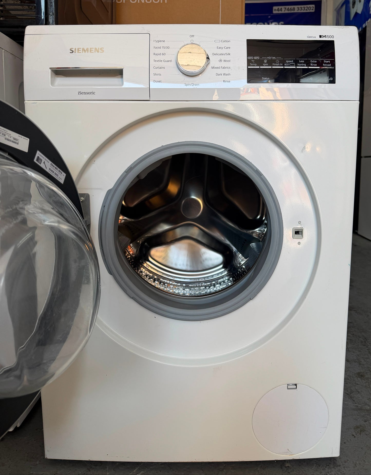 Refurbished Siemens WM14T470GB/01 iQ500 9kg 1400RPM Washing Machine - White