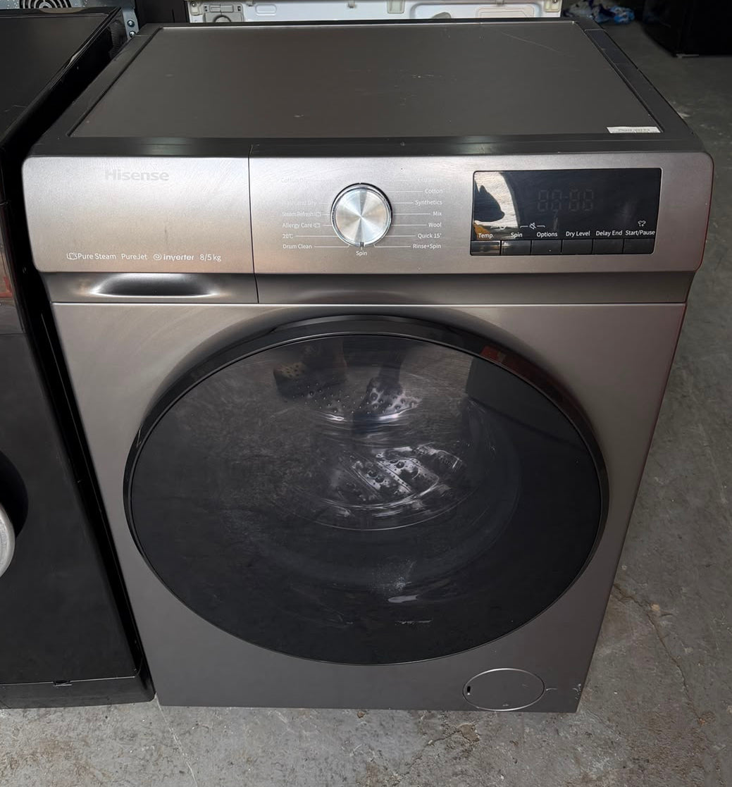 Refurbished Hisense WDQA8014EVJMT 8Kg/5Kg 1400RPM Washer Dryer - Gray