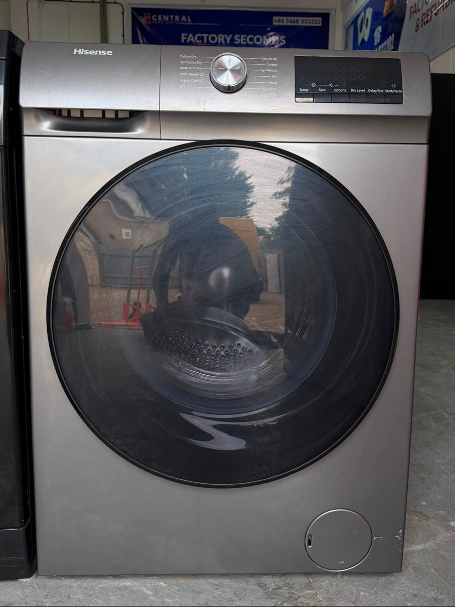Refurbished Hisense WDQA8014EVJMT 8Kg/5Kg 1400RPM Washer Dryer - Gray