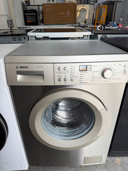 Refurbished Bosch WAQ2836SGB 8Kg 1400RPM Washing Machine – Silver Inox