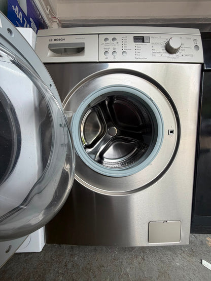 Refurbished Bosch WAQ2836SGB 8Kg 1400RPM Washing Machine – Silver Inox