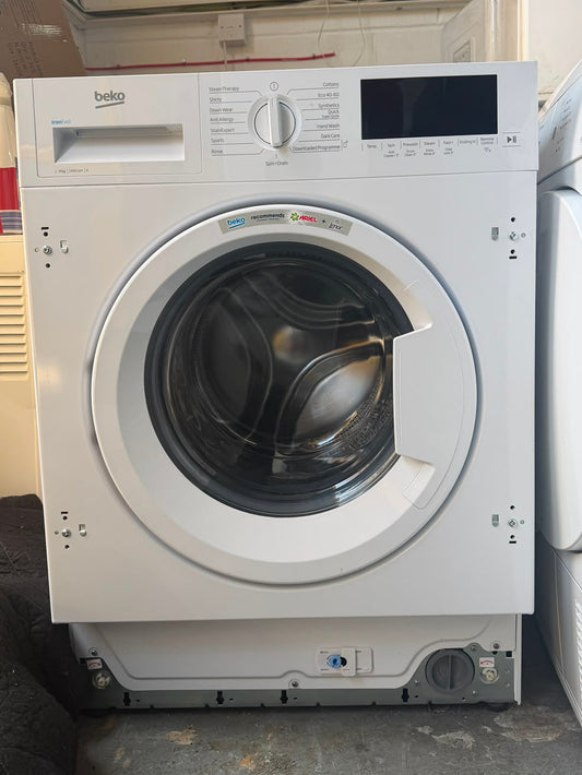 Refurbished Beko WTIK94121F 9kg 1400RPM Integrated Washing Machine - White