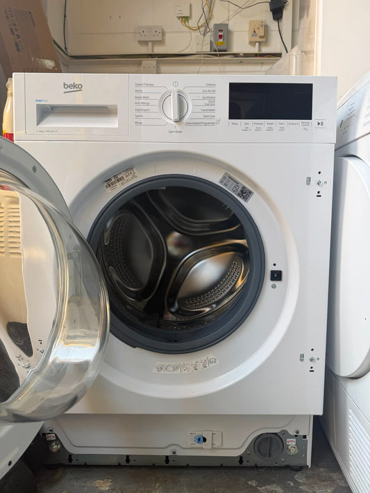 Refurbished Beko WTIK94121F 9kg 1400RPM Integrated Washing Machine - White