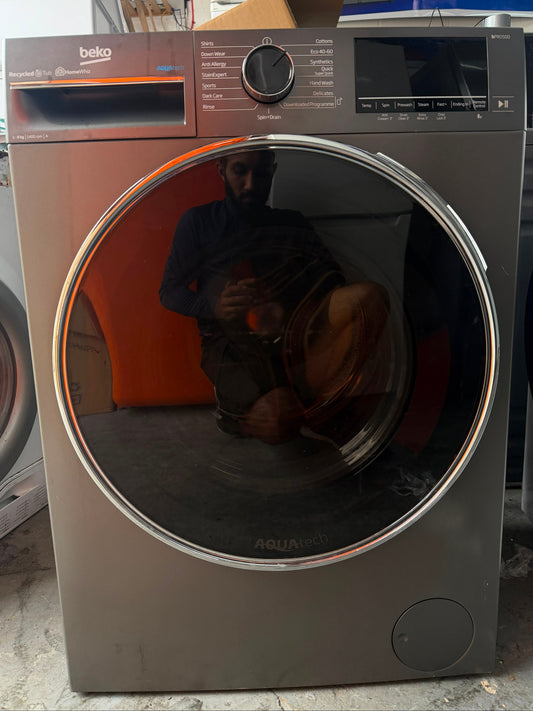 Refurbished Beko B5W5841AG 8kg 1400RPM Washing Machine - Graphite