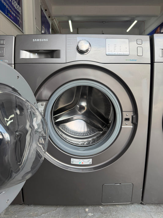 Refurbished Samsung WF70F5EDW4X 7Kg 1400RPM Washing Machine – Graphite