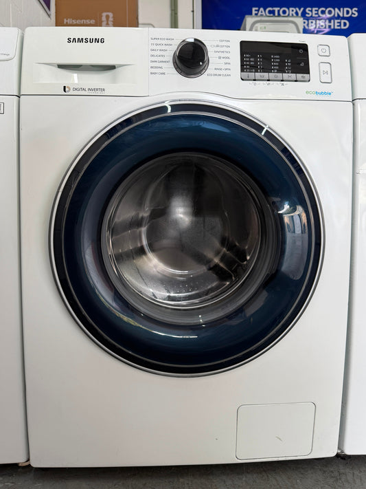 Refurbished Samsung WW90TA046AE 9Kg 1400RPM Washing Machine – White