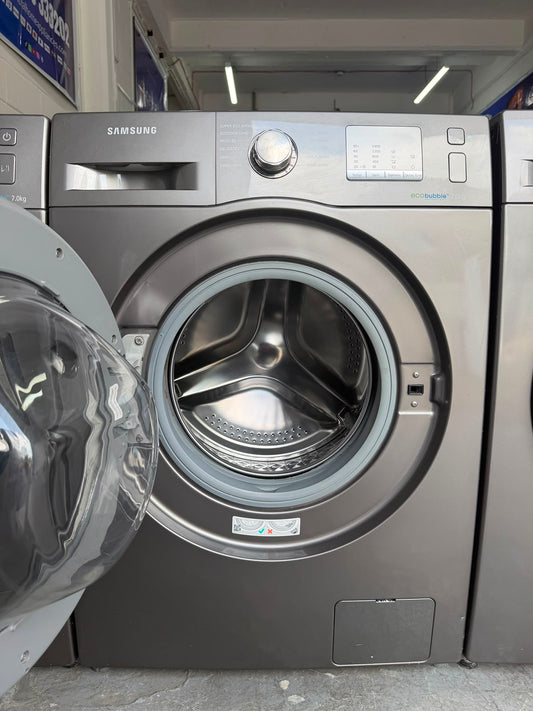 Refurbished Samsung WF70F5EW4X 7Kg 1400RPM Washing Machine – Graphite Silver