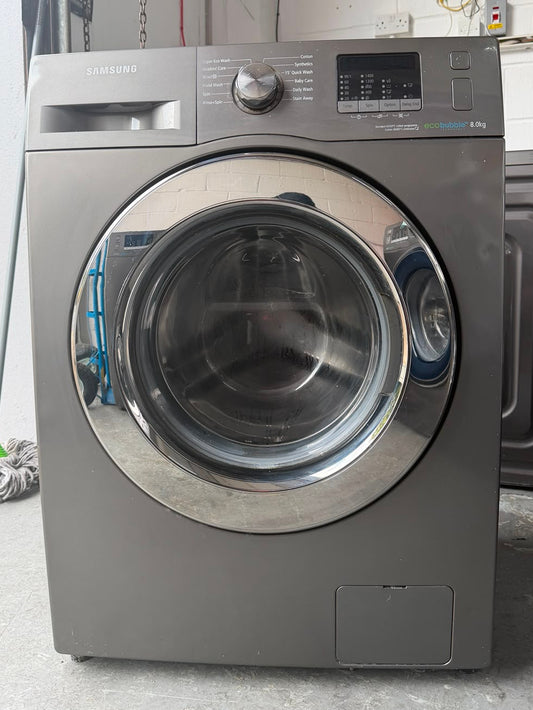Refurbished Samsung WF80F5E2W4X 8Kg 1400RPM Washing Machine – Graphite Silver
