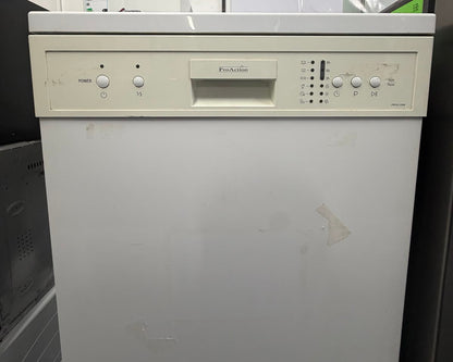Refurbished ProAction PRFS126W 12 Place Settings Freestanding Dishwasher – White
