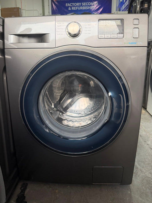 Refurbished Samsung WW80J5555FX 8Kg 1400RPM Washing Machine – Graphite Silver