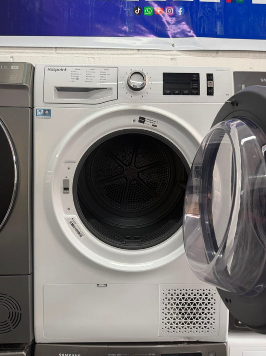 Refurbished Hotpoint NTM1192XBUK 9Kg Heat Pump Tumble Dryer – White