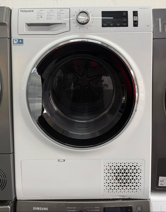 Refurbished Hotpoint NTM1192XBUK 9Kg Heat Pump Tumble Dryer – White