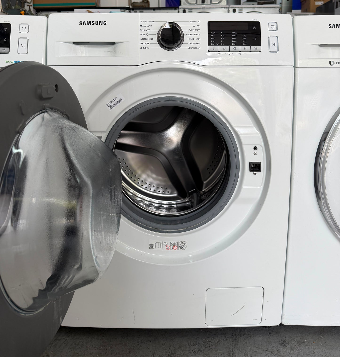 Refurbished Samsung WW90TA046AE 9Kg 1400RPM Washing Machine – White