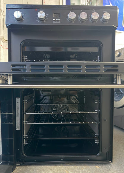 Hisense HDE3211BBUK 60cm Double Oven Electric Ceramic Cooker - New Grade A - Black