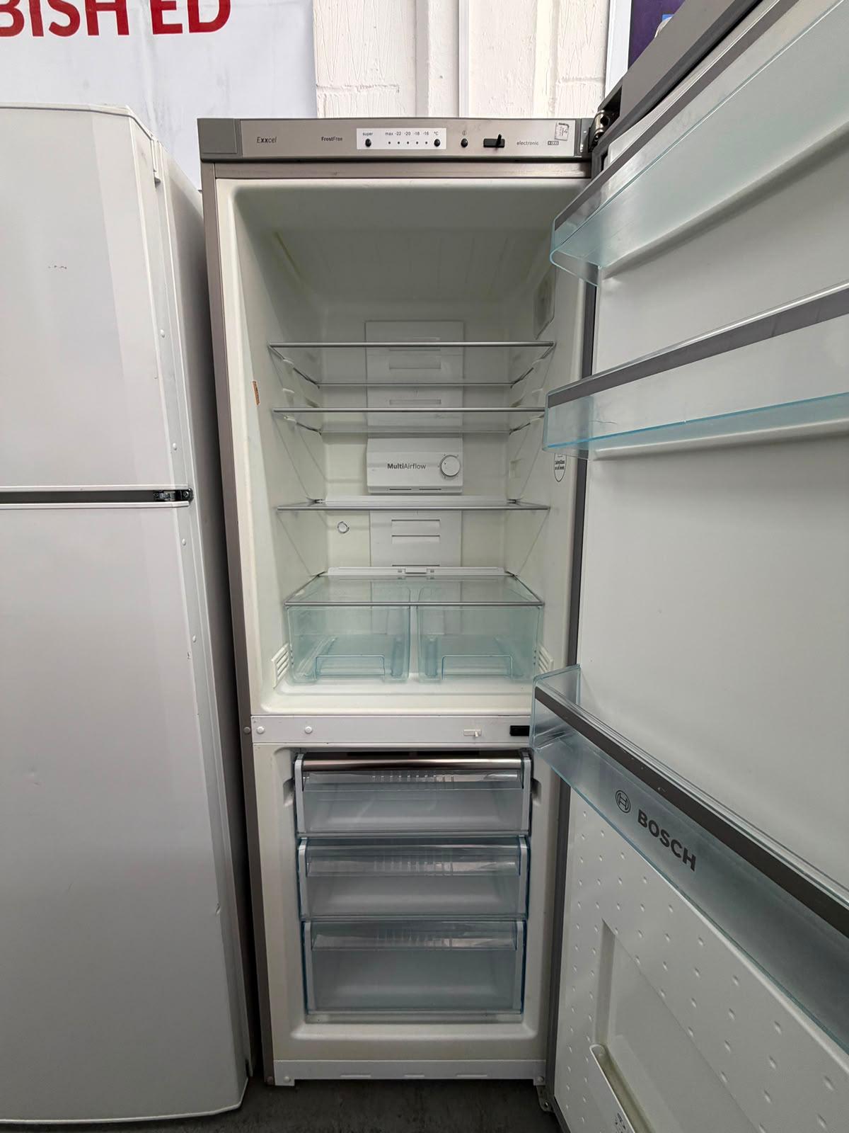 Refurbished Bosch KGH33X65GB 252L 70/30 Frost Free Fridge Freezer – Stainless Steel Look
