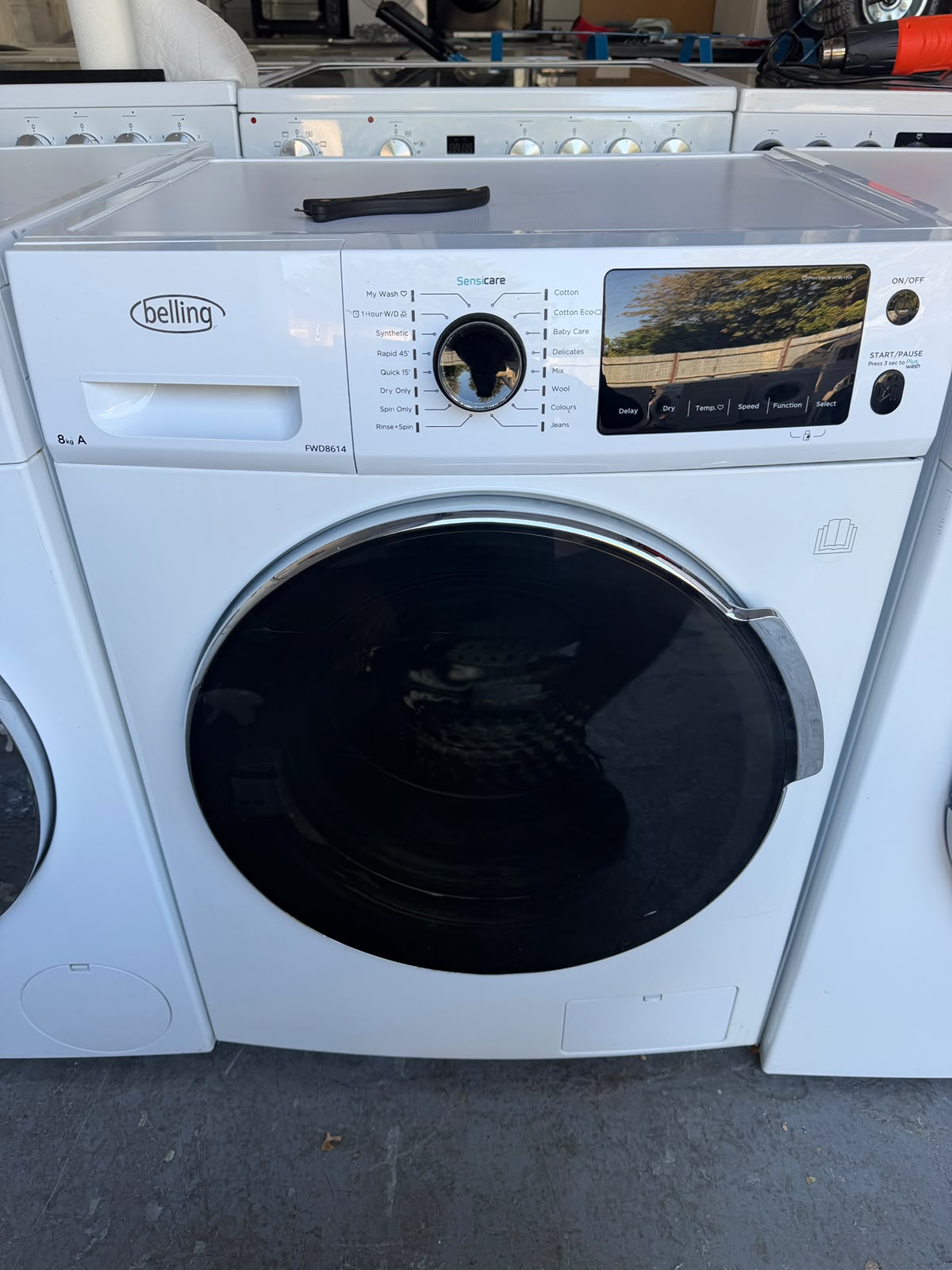 Refurbished Belling FWD8614 8Kg/6Kg 1600RPM Washer Dryer - White