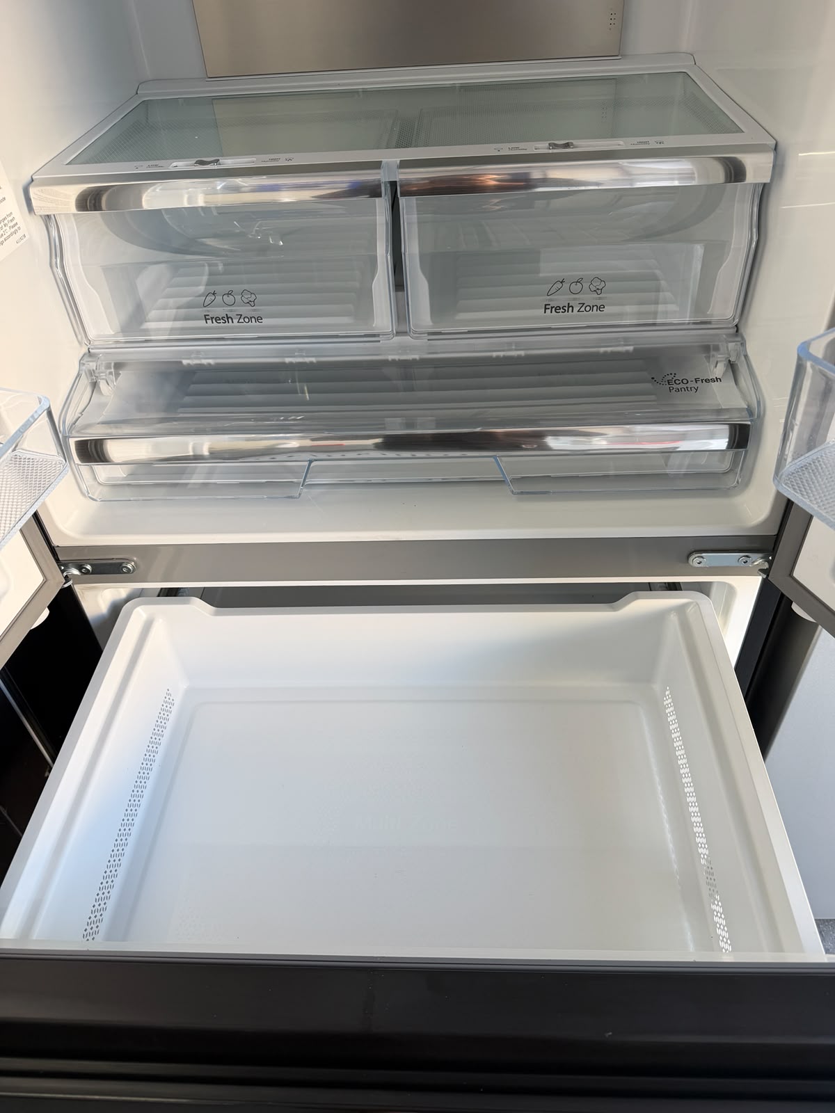 Refurbished Hisense RF540N4WFE 480L French Door Fridge Freezer - Black
