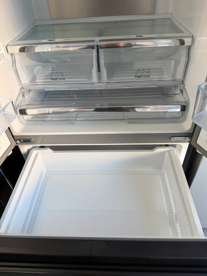 Refurbished Hisense RF540N4WFE 480L French Door Fridge Freezer - Black