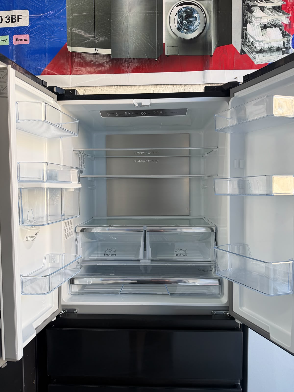 Refurbished Hisense RF540N4WFE 480L French Door Fridge Freezer - Black