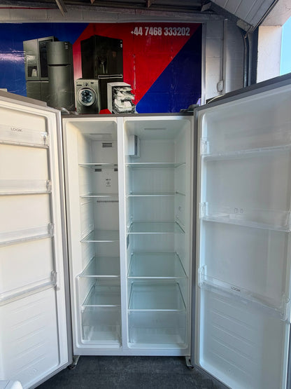 Refurbished Logik LSSBSS20 472L American Style Fridge Freezer - Inox