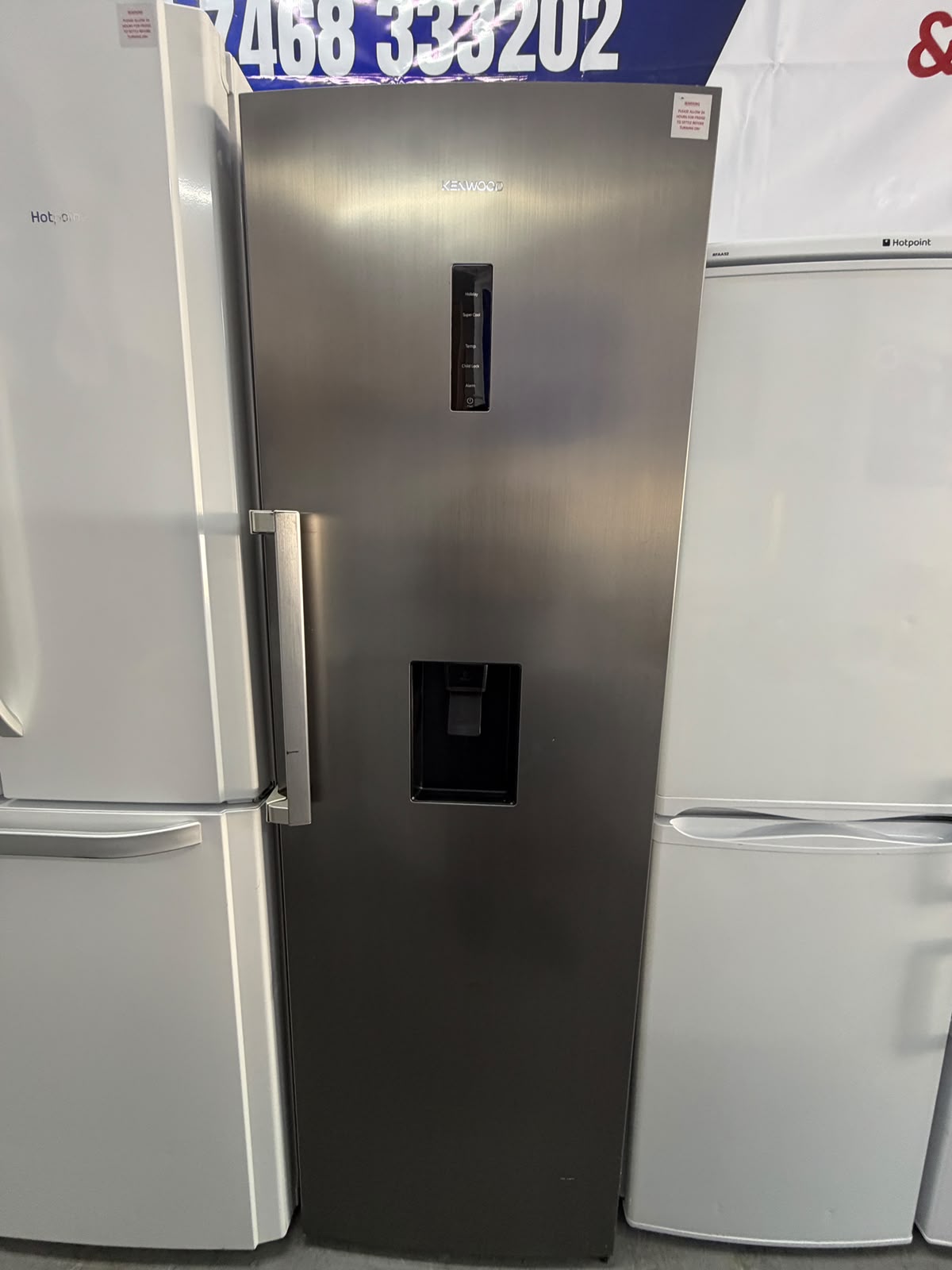 Refurbished Kenwood KTLD60X20 370L Tall Fridge - Silver