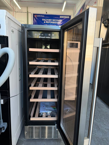 Russell Hobbs RHBI18WC1SS 18 Bottle Built-In Wine Cooler - Stainless Steel - Unused Grade A