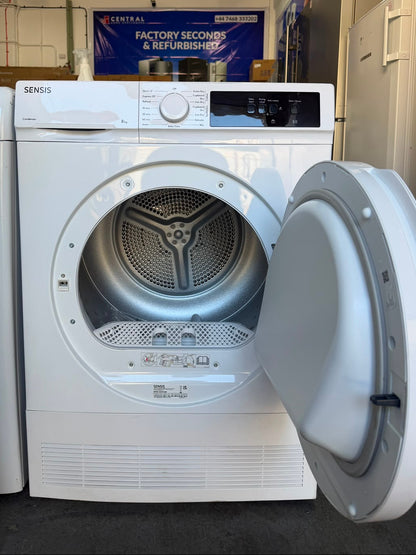Refurbished Sensis TDCF018BW 8Kg Condenser Tumble Dryer - White - Unused Grade A
