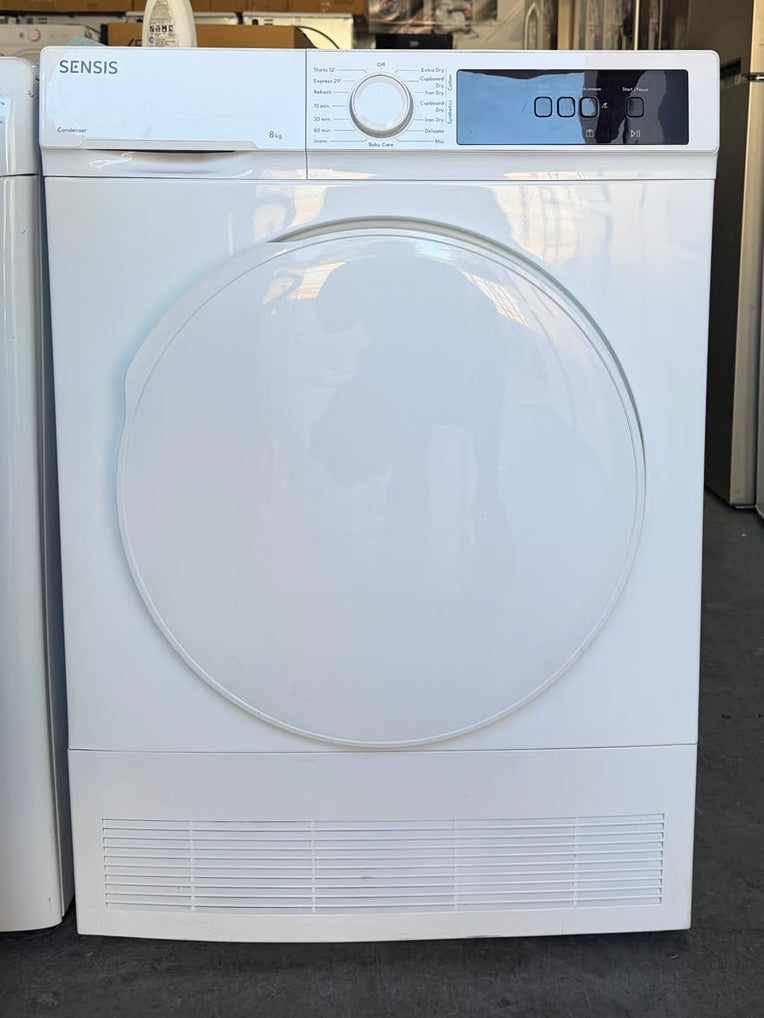 Refurbished Sensis TDCF018BW 8Kg Condenser Tumble Dryer - White - Unused Grade A