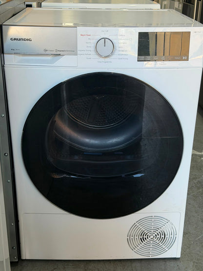 Refurbished Grundig GT76824EW 8Kg Heat Pump Tumble Dryer - White