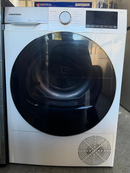 Refurbished Grundig GT76824EW 8Kg Heat Pump Tumble Dryer - White